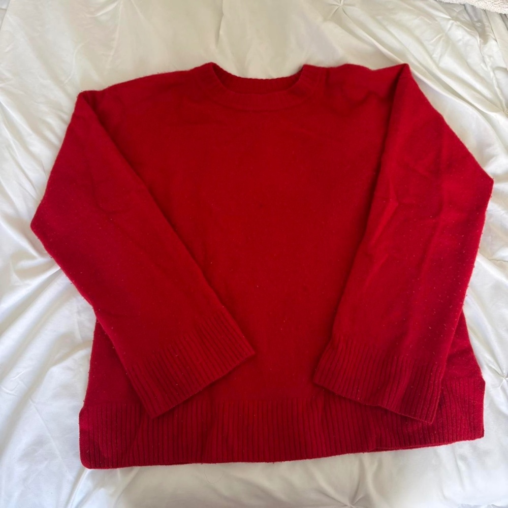 REFORMATION MARCH RED SWEATER